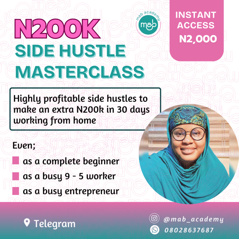 Side hustle masterclass